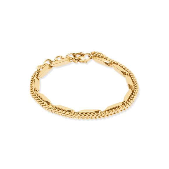 Coeur de Lion Armband Twisted Layers gold
