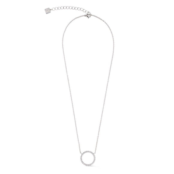 Coeur de Lion Halskette Sparkling Circle silber-kristall