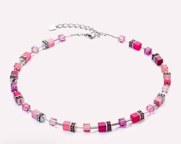 Coeur de Lion Collier GeoCUBE Iconic Viva Magenta