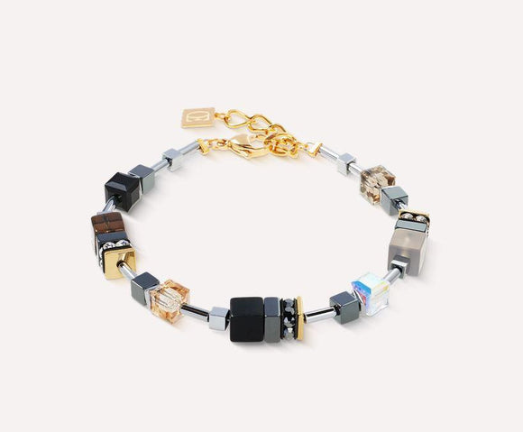 Coeur de Lion Armband GeoCUBE Precious Motion Stone gold