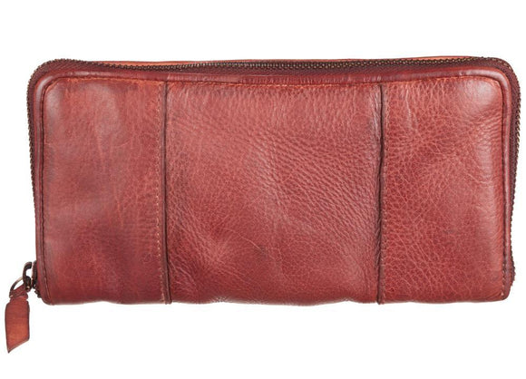 Bull & Hunt Geldbörse Zip Wallet  burned cognac