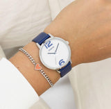Oozoo Timepieces dahlia blue/white