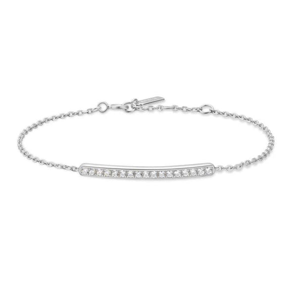 Ania Haie Armband Silber Pavé bar