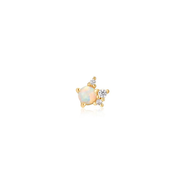 Ania Haie Ear Edit, silver Kyoto Opal Sparkle, vergoldet